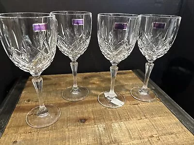 Set Of 4 Marquis Waterford Crystal Markham Wine Goblets NEW • $44