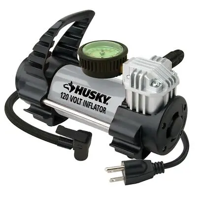 $43.97 • Buy NEW Husky Electric Air Tire Pump 120V Inflator Auto Bike Car Truck Compressor