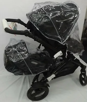 £24.99 • Buy Pvc Raincover X2 Fit Baby Jogger Babyjogger City Select Double Zip Access 
