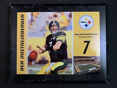Pittsburgh Steelers NFL Ben Roethlisberger Mounted Memories Wall Plaque Hanging • $25