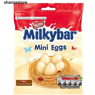 Nestle Milky Bar Pack Of 3 Mini Eggs - Perfect For Easter Egg Hunt (240g) | • £8.99