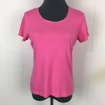 Sigrid Olsen Sport T-Shirt Women S Pink Cotton 34x22 • $8.70