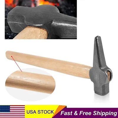 Cross Peen Blacksmith Hammer For Making Knives Metal Working Tool Forging Pliers • $59.99