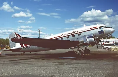 Original 35mm Slide Frontier Flying Services Douglas C-47A N59314 CN12363 Prop • $1.99