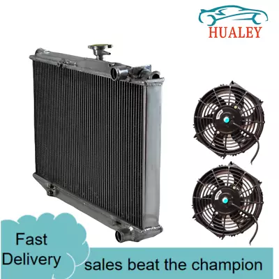 For 2ROW TOYOTA COROLLA AE86 4AGE GTS MT 1983-1987 1984 85 Aluminum Radiator+FAN • $200