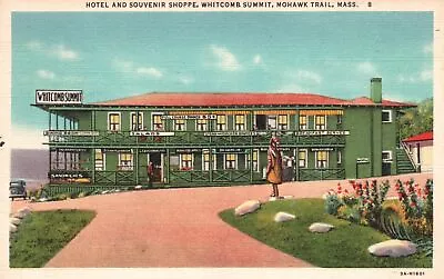 Vintage Postcard 1937 Hotel Souvenir Shoppe Whitcomb Summit Mohawk Trail Mass. • $7.98