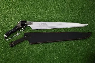Customized Handmade Functional Squall Gunblade Revolver Replica Sword With Cover • $175