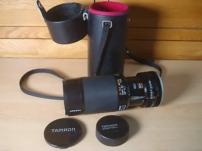 Tamron 80-210mm F3.8-4 Adaptall 2 CF Telephoto Macro Zoom Lens With Case • £12.95