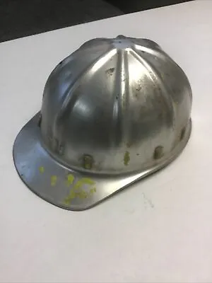 $39.95 • Buy Vintage Apex Safety Miner Helmet Aluminum Construction Hard Hat Leather Band USA
