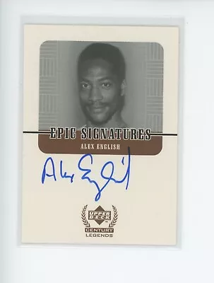 Alex English Auto 1999-00 Ud Upper Deck Century Legends Epic Signatures Sp • $14.99