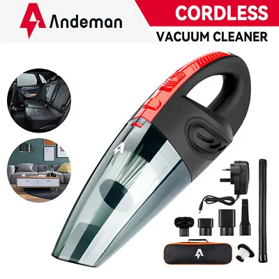 AUDEW Wet&Dry  Cordless Portable Handheld Vacuum Cleaner Car Auto Home Clean • £13.99