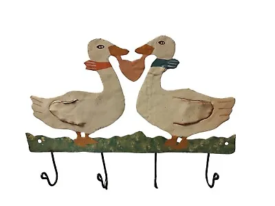 Antique Metal Decorative Hat/Coat Rack Goose Hat Rack Wall Mount Rack • $25