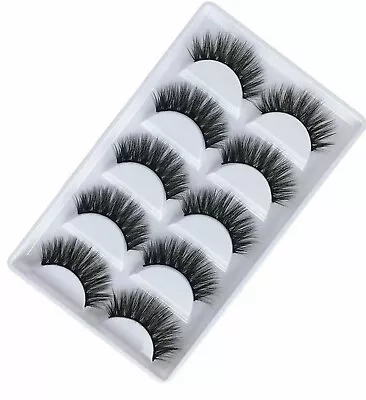 10Pairs 3D Fake Eyelashes Long Thick Natural False Eye Lashes Set Mink Makeup UK • £3.99