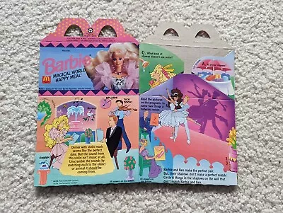 Vintage McDonald's Barbie Happy Meal Box Unused • $4.99