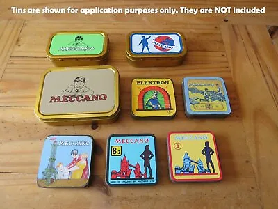 £5.95 • Buy  Meccano Vintage Small Parts Box/Tin Labels. Repro's Pre/Post War Inc. Elektron