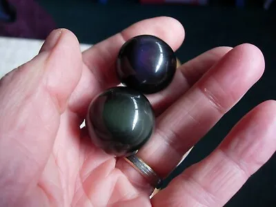 Rainbow Obsidian Spheres Set Of 10 EBay U.K. Seller For Over 20 Years • £30