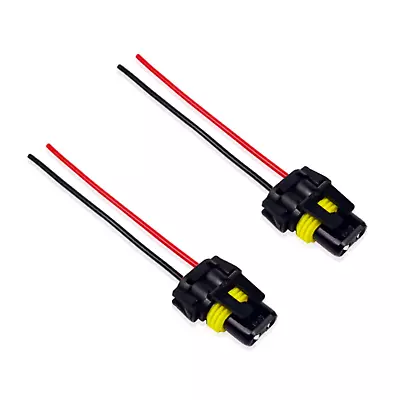 2pcs 9005 9006 Fog Light Plug Connector Extension Wiring Harness Socket Adapter • $5.99