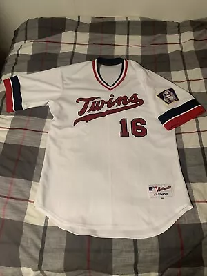 Majestic Minnesota Twins Jason Kubel TBTC? Pullover Jersey White Size 44 READ! • $225