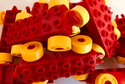 Lego Duplo Vehicle Car Base Chassis_Bright Red  _ Bulk Items Avaliable • $3