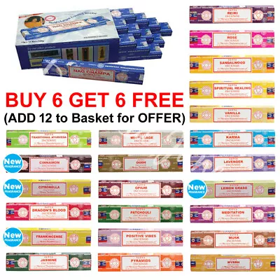 ❤️ Satya Incense Sticks Nag Champa From 99p Insence Joss 15g Mix Match Genuine  • £2.49