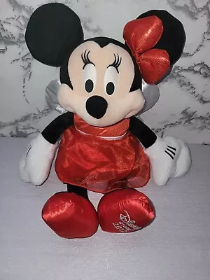 Minnie Mouse 17  Plush Disney Store 2012 Red Dress Fairy Wings Plush Soft Toy • £5