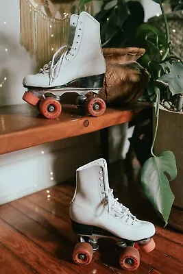 Vintage Women’s Roller Derby Roller Skates Size 5.5 Original Box Urethane Wheels • $51