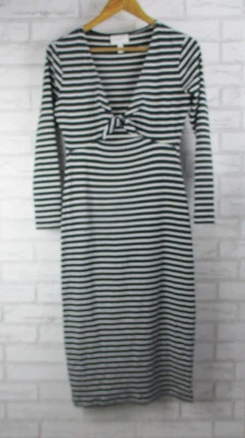 $29.95 • Buy Alice McCall Womens Pencil Stretch Dress Navy Blue White Stripe 12 V-neck