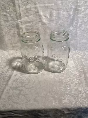 2 Vintage Magic Mason Jars Quarts  #10 & 17 • $12.95