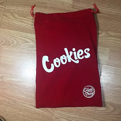 Cookies Glow Tray Velvet Gift Bag Red Drawstring DUST BAG ONLY • $6.99