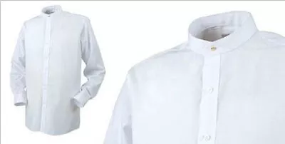 £36.99 • Buy Men's Long Sleeve Tunic Style Clergy, Priest, Vicar, Legal, Law Shirt