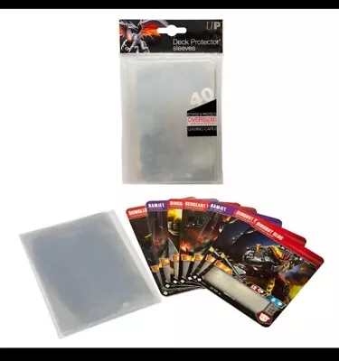 40) Ultra Pro Oversized Clear Deck Protector Sleeves 3.5  X 5  Card Sleeves • £13.50