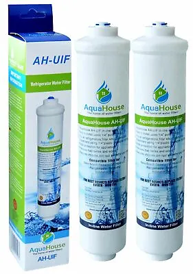 2x AquaHouse Fridge Water Filters Fits Samsung LG DAEWOO American Fridges • £13.99