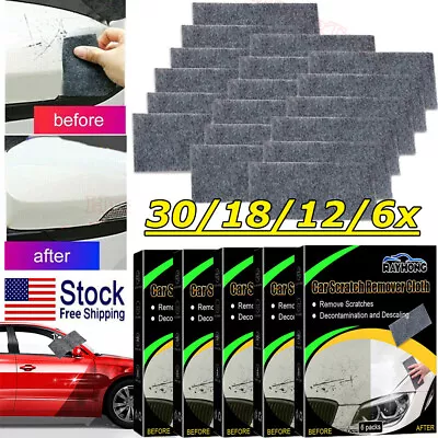 30-6PCS Nano Sparkle Cloth For Car Scratches Nano Magic Cloth Scratch Remover US • $20.75