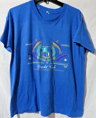 1993 MSS Love Unlimited Yacht Club Vintage Fishing Crest T Shirt Single Stitched • $8.40