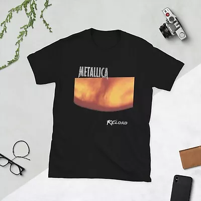New Metallica T-shirt Metallica Reload Heavy Metal Band Tee Unisex Black T Shirt • $19.96