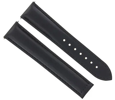 Leather Strap Watch Band For Maurice Lacroix Deployment Clasp 24mm/18mm Black • $24.95