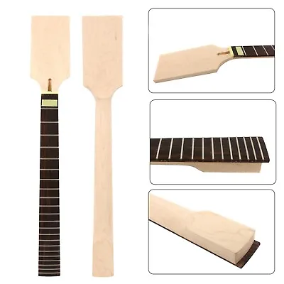 Maple Guitar Neck 22 Fret 24.75 Inch Rosewood Fretboard Paddle Head Bolt On #D15 • $53.10