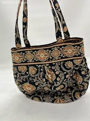 Retired Vera Bradley Morgan Cafe Latte Bucket Tote Shoulder Bag Purse • $4.99