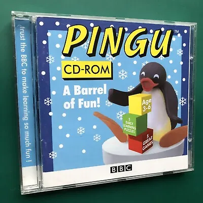 PINGU A Barrel Of Fun Children 3-6 Puzzles Activity Educational CD-ROM Mac & PC • £16