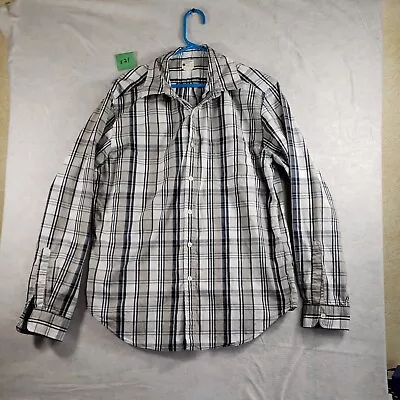 J Crew Flannel Shirt Mens Button Down Plaid Long Sleeve Size Large • $14.99