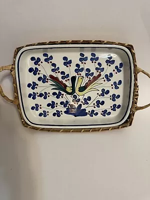 Eduardo Vega Casserole Dish With Basket - Peacock • $70