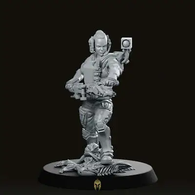 Alien Hunter Gunner Pvt Nia Miniature Cyberpunk Starfinder Kill Team Necromunda • £6.36