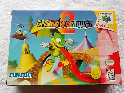 N64 NINTENDO 64 Chameleon Twist 2 Complete Tested And Working • $619.78