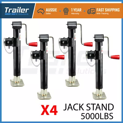 4 X Trailer Caravan Canopy Jack Leg Stand Heavy Duty 2268KG/5000lbs Side Handle • $189.95