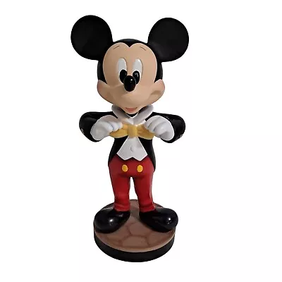 Disney World Mickey Mouse Tuxedo Bobble Head Statue Figurine Classic 4 1/2 X 9  • $59.99