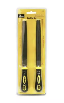 £5 • Buy 2pc 150mm File Set Tools Metal Sharpen Sharping Flat And Half Round 6  24705
