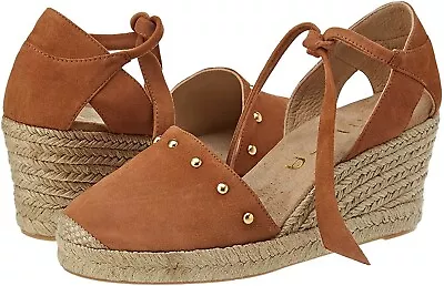 £43 • Buy Spanish Brand Unisa Espadrilles Real Suede With Studs And Ankle Tie