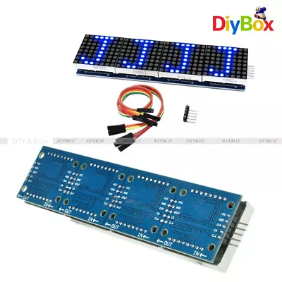 MAX7219 4 In 1 Display LED Blue Dot Led Matrix MCU Control Module For Arduino • $6.33