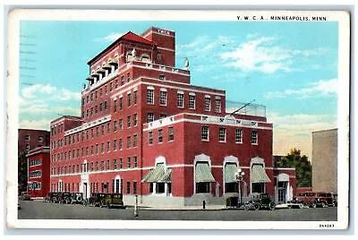 1941 YMCA Building Facade Road Street Classic Car Minneapolis Minnesota Postcard • $9.72