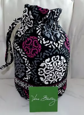 Vera Bradley Ditty Bag - Fold Flat Plastic Lined - Canterberry Cobalt - New • $22.95